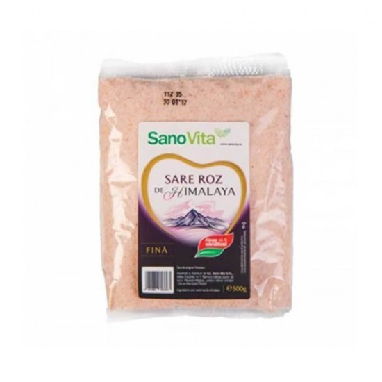 Sare Roz de Himalaya Fina Sano Vita, 500g, Sare de Himalaya, Sare Sano Vita, Sare de Himalaya Sano Vita, Sare Neiodata, Sare Neiodata Sano Vita, Sare Fina, Sare de Himalaya Fina, Sare de Himalaya Fina Sano Vita, Sare Neiodata Fina