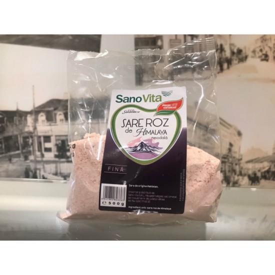 Sare Roz de Himalaya Fina Sano Vita, 500g, Sare de Himalaya, Sare Sano Vita, Sare de Himalaya Sano Vita, Sare Neiodata, Sare Neiodata Sano Vita, Sare Fina, Sare de Himalaya Fina, Sare de Himalaya Fina Sano Vita, Sare Neiodata Fina
