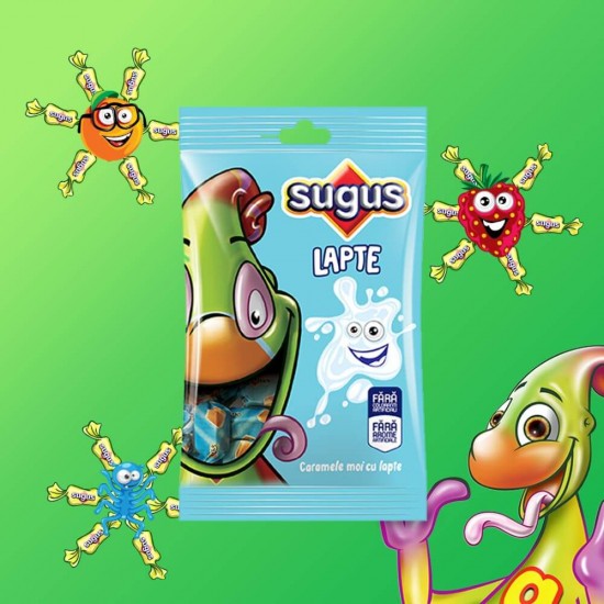 Caramele cu Lapte Sugus, 75 g, Caramele Moi cu Lapte Sugus, Caramele Moi Lapte Sugus, Caramele Lapte Sugus, Bomboane Gumate Sugus Lapte, Bomboane Sugus Lapte, Caramele Sugus Lapte, Caramele de Lapte Sugus, Caramele Moi Sugus