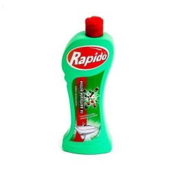 Crema Fina de Curatat RAPIDO cu Particule Active, 600 g, Puternica Impotriva Grasimii si a Murdariei, Solutie pentru Grasimi, Degresant Bucatarie, Solutie Curatare Degresanta, Detergent Lichid Degrasant, Solutie Degresanta pentru Suprafete