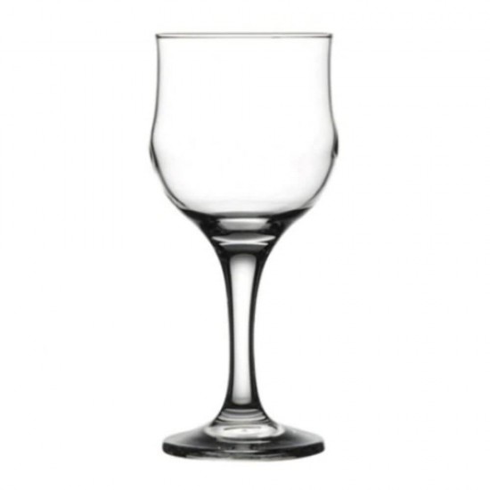 Set 6 Pahare Vin Rosu Pasabahce Tulipe, 240 ml, Set Pahare Vin 240 ml, Pahare pentru Vinuri 240 ml, Set Pahare Vin din Sticla cu Picior, Pahare cu Picior pentru Bauturi si Vinuri, Accesorii pentru Bar, Set Pahare cu Picior din Sticla pentru Vin Rosu
