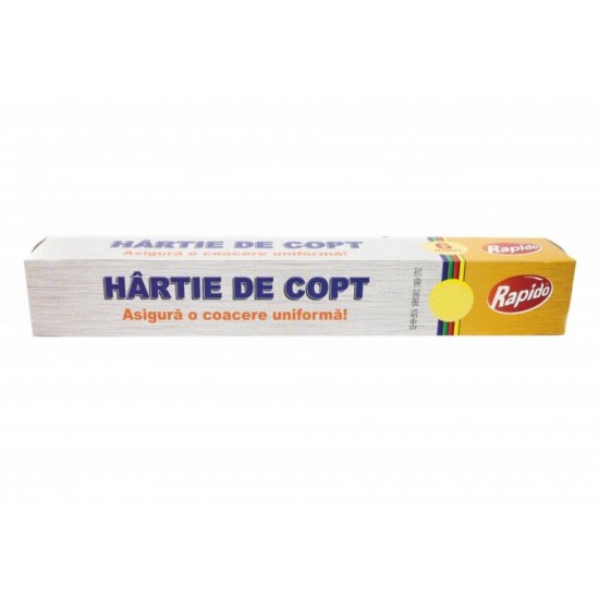 Hartie de Copt in Rola, Dimensiune 38cm x 50m, 0,90 Kg/Rola, Culoare Maro, Pergament pentru Tavi, Hartie Cerata de Copt, Hartie de Copt in Rola, Hartie Pergament pentru Copt, Hartie de Copt Maro, Hartie de Copt Termorezistenta, Hartie de Copt