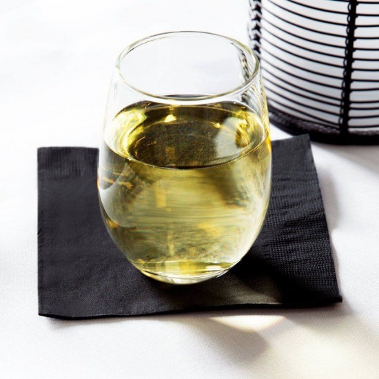 Servetele Negre din Hartie FLUFFY, 100 Buc/Set, 25x25 cm, 2 Straturi, Servetele Negre, Servetele Negre de Masa, Servetele Negre de Hartie, Servetele de Masa, Servetele Uscate, Set Servetele, Servetele Simple, Servetele Fluffy