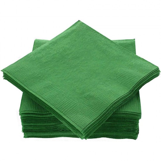 Servetele Verde Inchis din Hartie FLUFFY, 100 Buc/Set, 33x33 cm, 3 Straturi, Servetele Verde Inchis, Servetele Verde Inchis de Masa, Servetele Verde Inchis de Hartie, Servetele de Masa, Servetele Uscate, Set Servetele, Servetele Simple