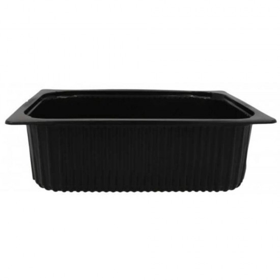 Set 120 Caserole, 325x265x60 mm, Negre, Material Polipropilena, Caserole Plastic, Caserola Unica Folosinta, Caserole Negre din Plastic, Caserole Take Away, Ambalaje Catering, Caserole Fast Food, Caserola Meniu, Set Caserole de Plastic