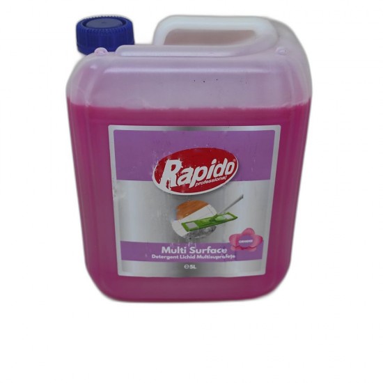 Detergent Pardoseli Rapido Suprafete Multiple cu Parfum de Orhidee, Cantitate 5 L