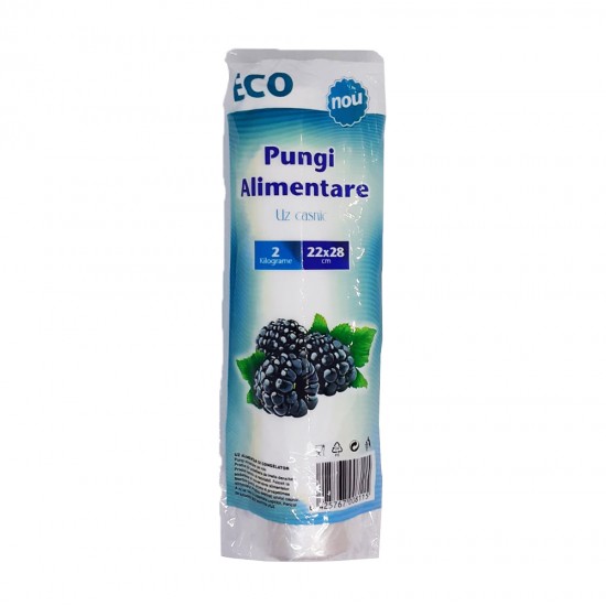 Pungi Alimentare 2 Kg, Dimensiune 22x28 cm, 400 Buc/Set, Pungi Alimentare 2 kg, Pungi Eco, Pungi Eco 2 kg, Pungi Alimentare pe Rola, Rola de Pungi, Set Pungi Alimentare, Pungi Polietilena, Pungi Congelator