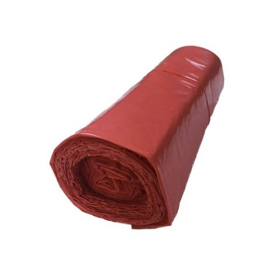 Saci Menajeri, 240L, 110x125 cm, 10 Buc/Rola, Material LDPE, Rosii, Rola Saci Menajeri, Role Saci Menaj, Saci Menajeri in Rola, Rola Saci de Gunoi, Saci Menaj, Saci de Gunoi, Saci Menajeri 240L