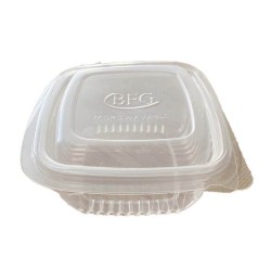 Caserola Termorezistenta 110 Grade cu Capac Atasat din PP, 235x110x65, 375 ml, 50 Buc/Set