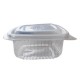 Caserola Termorezistenta 110 Grade cu Capac Atasat din PP, 235x110x65, 375 ml, 50 Buc/Set