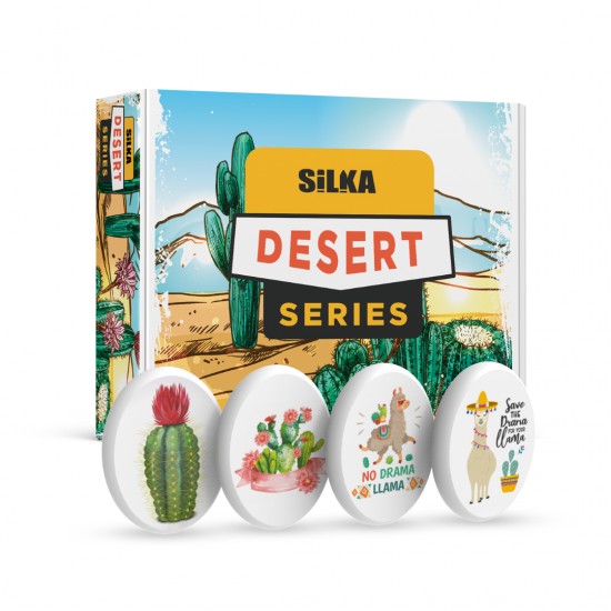 Radiera Pentru Creion, 44x58x10mm, Pvc-free, Nu Lasa Reziduuri, Silka Desert - Forma Ovala - Alba