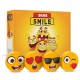 Radiera Pentru Creion Silka Funny Face, Pvc-free, Dimensiune 37x37x10mm, Forma Rotunda, Culoare Galbenanu
