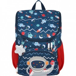 Ghiozdan Mini Ergonomic Neechipat Dimensiune 31x24x16cm Motiv Little Travelers Bob The Astronaut