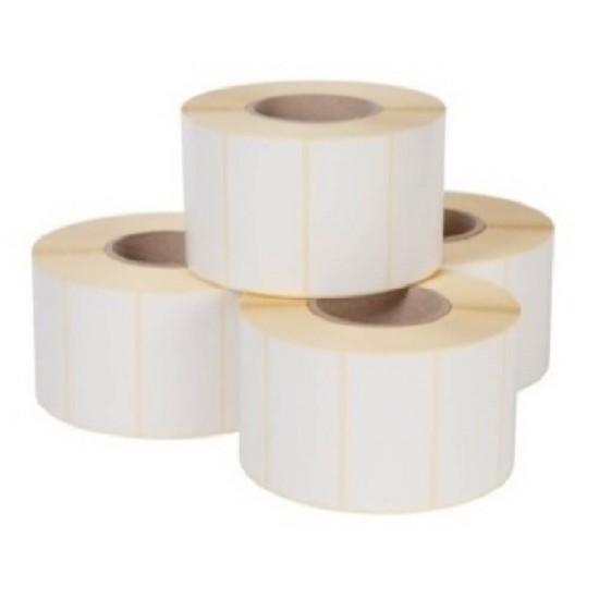 Etichete Semilucioase 40x21 mm, 2000 Etc/Rola, Autocolant Semilucios cu Adeziv Permanent