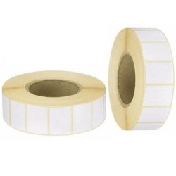 Etichete Semilucioase 40x30 mm, 1250 Etc/Rola, Autocolant Semilucios cu Adeziv Permanent