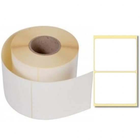 Etichete Semilucioase 58x60 mm, 600 Etc/Rola, Autocolant Semilucios cu Adeziv Permanent