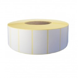 Etichete Semilucioase 70x30 mm, 650 Etc/Rola, Autocolant Semilucios cu Adeziv Permanent