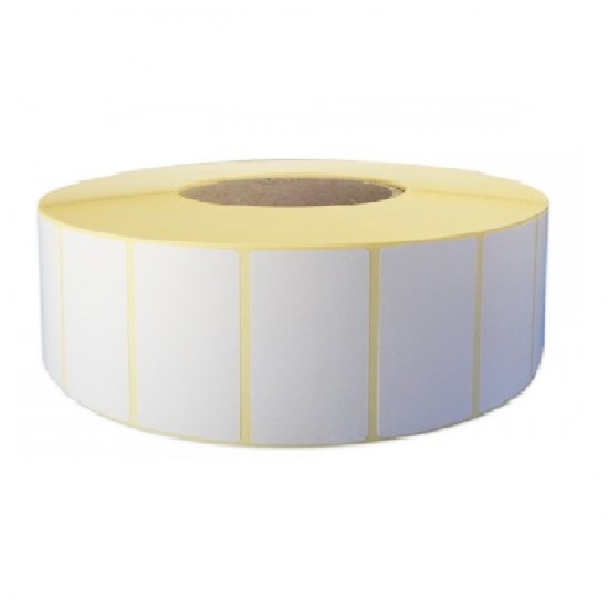 Etichete Semilucioase 70x39 mm, 650 Etc/Rola, Autocolant Semilucios cu Adeziv Permanent