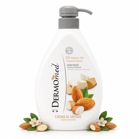 Sapun Lichid Dermomed, 1 L, Sapun Lichid Cu Unt De Shea Si Migdale