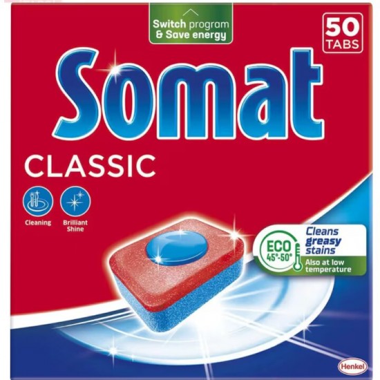 Capsule Pentru Masina De Spalat Vase Somat Classic, 50 Spalari