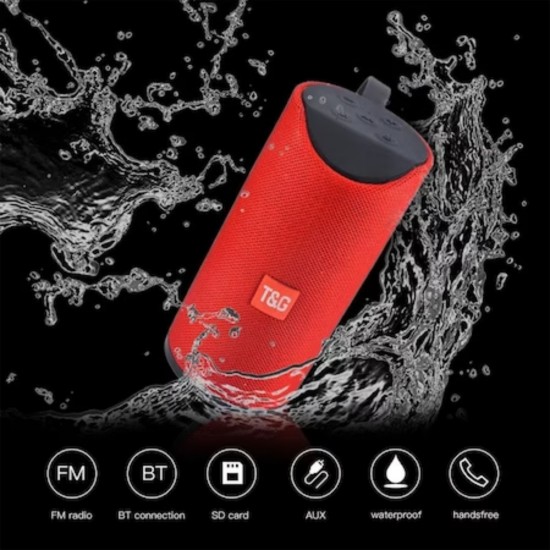 Boxa Portabila T&amp;G, Wireless 5.0, Culoare Rosie