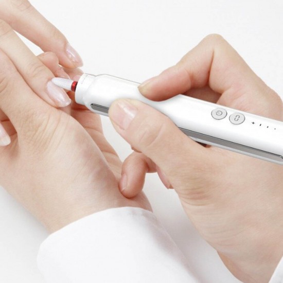 Pila Electrica pentru Unghii, Multifunctionala, Profesionala, Alba