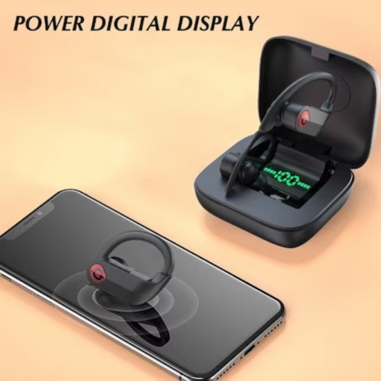 Casti Wireless Over-Ear Q83, Bluetooth 5.0, Cutie Incarcare, Impermeabil IPX4, Anulare Zgomot, Microfon Incorporat, HD Voice, Negre