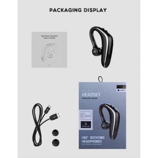 Casca Wireless Profesionala, Bluetooth YL-6S, Culoare Neagra