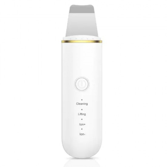 Aparat Peeling cu Ultrasunete pentru Exfoliere si Curatare Faciala, Culoare Alb