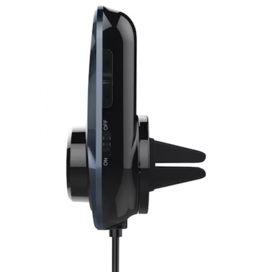 Modulator FM Auto, Bluetooth BC30AQ, 2 Porturi USB pentru Incarcare, Prindere Magnetica, Negru