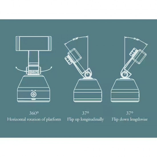 Suport Inteligent Telefon, Rotativ, Unghi de Filmare 360Â°