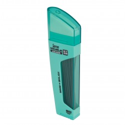 Serve Double Erase, Mine Creion 2b + Radiera, 80 Mine X 0.7 Mm, Corp Turcoaz Pastel