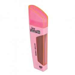 Serve Double Erase, Mine Creion 2b + Radiera, 80 Mine X 0.7 Mm, Corp Roz