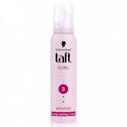 Spuma Modelatoare Taft Curl, Pentru Par Cret Sau Cu Bucle, Nivel Fixare 3, Formula Vegana, 200 Ml