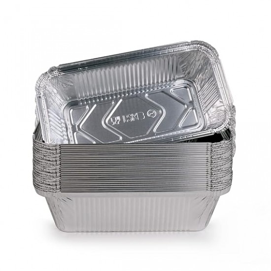 Caserole Din Aluminiu Alabala Pentru 2 Portii, Cantitate 920 Ml, Dimensiuni 215x147x43 Mm