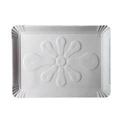 Tavite Albe T10 din Carton Duplex 350 g/mÂ², 18.5x26.5 cm, 100 Buc/Bax - Platouri Cofetarie si Patiserie