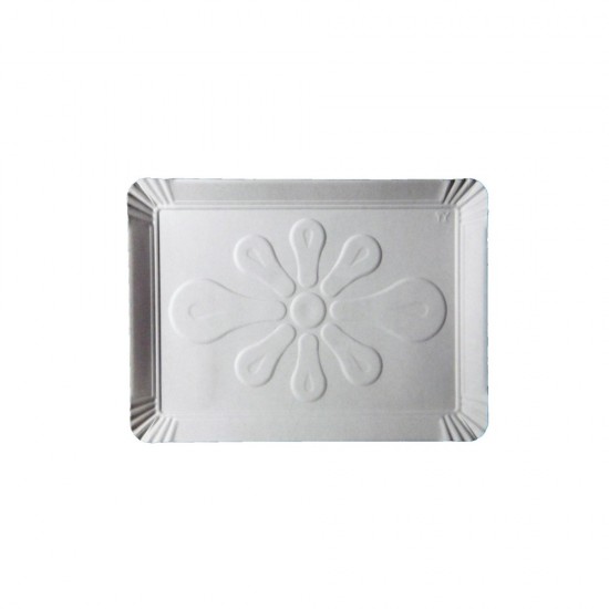 Tavite Albe T2 din Carton Duplex 300 g/mÂ², 14x11.5 cm, 100 Buc/Bax - Platouri Cofetarie