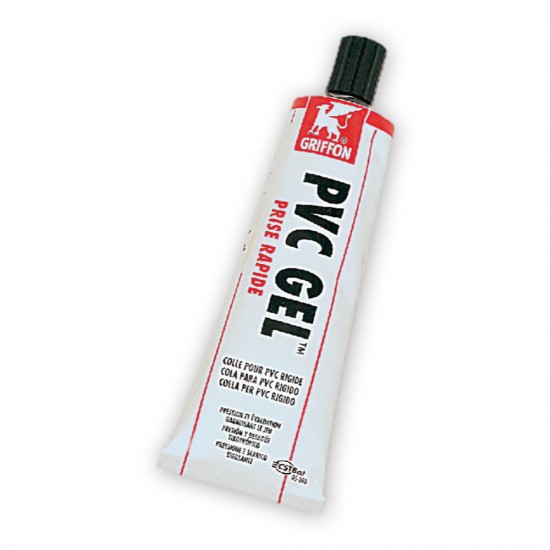 Adeziv Tixotropic Rapid PVC GRIFFON, 125 ml, Gel Adeziv pentru Tevi din PVC, Adeziv de PVC, Adeziv Gel pentru PVC, Adeziv Rapid pentru PVC, Adeziv Gel pentru Materiale PVC, Gel pentru Lipit PVC