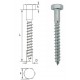 Set 50 Suruburi Autofiletante cu Cap Hexagonal, 8x150 mm, Suruburi pentru Lemn, Set Suruburi cu Cap Hexagonal, Holsurub, Holsuruburi, Accesorii de Montaj, Suruburi Autofiletante cu Varf Hexagonal, Suruburi cu Cap Hexagonal pentru Lemn