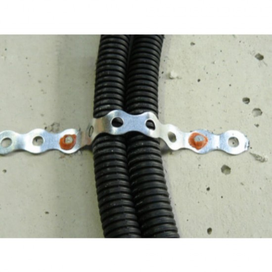 Banda Perforata Index, 17mm x 0.8 mm x 10m, 100 kg Sarcina Maxima, pentru Instalarea Tevilor, Banda Metalica Perforata pentru Montaj, Banda Metalica Perforata, Banda Metalica Montaj, Benzi Perforate