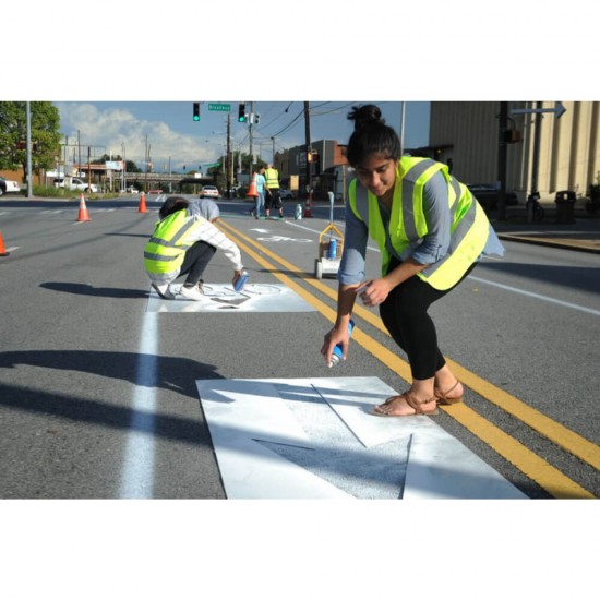 Spray Fluorescent pentru Marcaje Rutiere Color Mask, 500 ml, Alb, Spray Marcaje, Spray Fluorescent, Vopsea Spray, Vopsea Fluorescenta, Vopsea Marcaje Rutiere