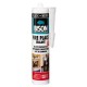 Etanseizant Termorezistent Bison 1000 Cement, 530 g, Negru, Mastic Etansare pe Baza de Sticla Solubila, pentru Metal, Caramida, Beton, Adeziv Rezistent la Temperaturi Ridicate, Adeziv Silicon Rezistent la Foc