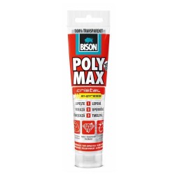Adeziv si Etanseizant BISON Poly Max Crystal Express, 115 g, Culoare Transparent, Adeziv Universal, Adeziv Transparent, Adeziv Multisuprafete, Adeziv Constructii, Kit Adeziv Puternic