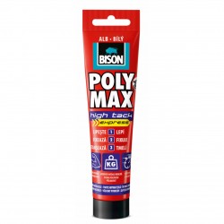 Adeziv si Etanseizant BISON Poly Max High Tack, 165 g, Culoare Alb, Adeziv Universal, Adeziv Multisuprafete, Adeziv Puternic. Adeziv Bison, Adeziv Constructii