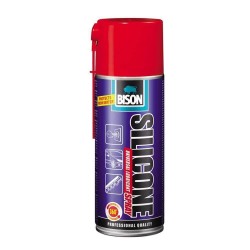 Lubrifiant Universal Bison Silicone, 400 ml, Spray, Actiune Instanta, Spray Lubrifiant pe Baza de Silicon, Spray Lubrifiant Siliconic, Lubrifiant Universal Bison, Lubrifianti Universali, Spray Anti-Rugina, Spray pentru Prevenirea Ruginei