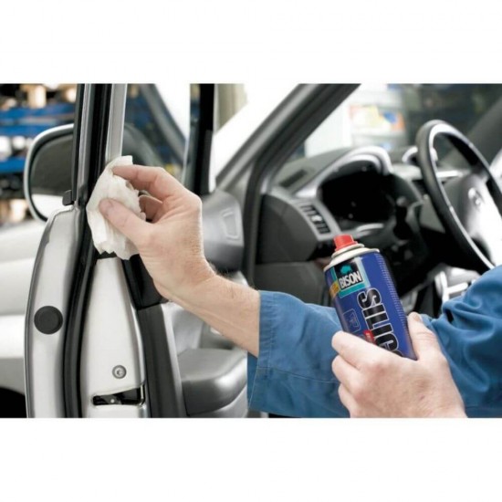 Lubrifiant Universal Bison Silicone, 400 ml, Spray, Actiune Instanta, Spray Lubrifiant pe Baza de Silicon, Spray Lubrifiant Siliconic, Lubrifiant Universal Bison, Lubrifianti Universali, Spray Anti-Rugina, Spray pentru Prevenirea Ruginei