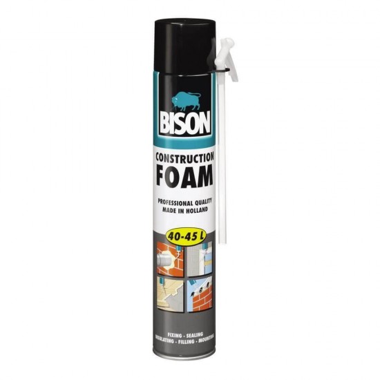 Spuma Poliuretanica cu Aplicator Bison, 700 ml, Construction Foam, Spuma cu Aplicator, Spuma Poliuretanica, Spuma Izolare, Spuma Poliuretanica Izolare, Spuma pentru Izolare, Tub Spuma Poliuretanica