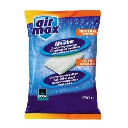 Rezerva Absorbant Umiditate Bison Air Max, 450 g, Fara Parfum, Rezerve pentru Absorbante de Umiditate Bison Air Max, Absorbant Umiditate Inodor, Rezerva Solida Absorbtie Umezeala, Rezerva Impotriva Umezelii, Rezerva Dezumidificator