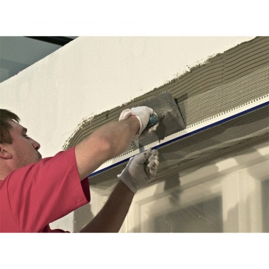 Profil din PVC cu Plasa si Picurator, 2.5 m, Profil din PVC, Profil din PVC pentru Colturi, Coltar PVC, Coltar PVC Cu Plasa, Profil PVC cu Plasa, Profil PVC cu Picurator, Profil pentru Colt Exterior, Coltar Exterior, Coltar PVC, Profil Colturi