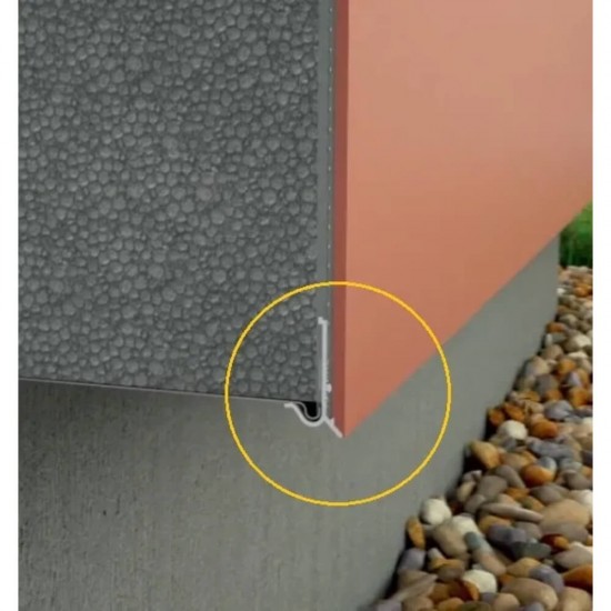 Profil Aluminiu pentru Soclu, 83mm x 2.5m, Profil pentru Polistiren, Profile pentru Polistiren, Profil Placi Polistiren, Profil Soclu, Profil pentru Soclu, Profile pentru Soclu, Profil Soclu Aluminiu, Profil U Aluminiu